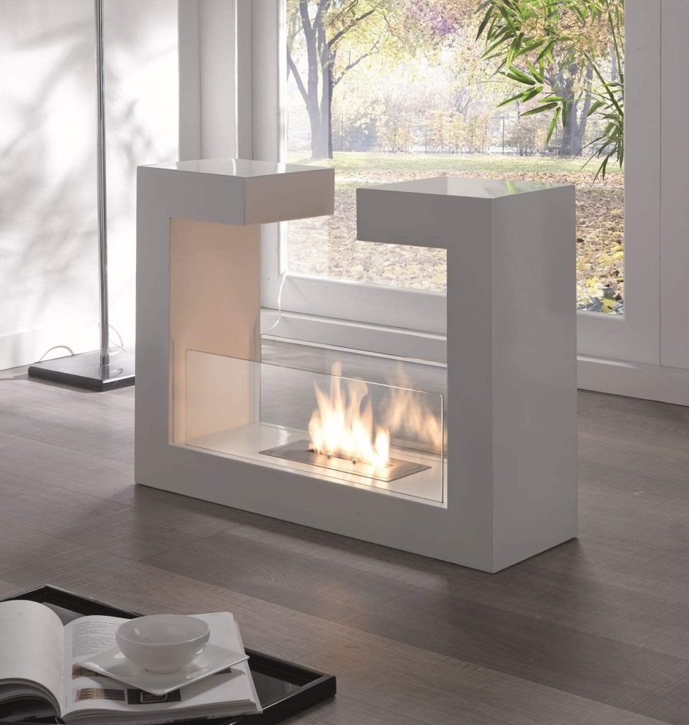 Caminetto bioetanolo design moderno