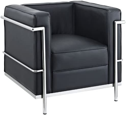 Poltrona le corbusier pelle nera